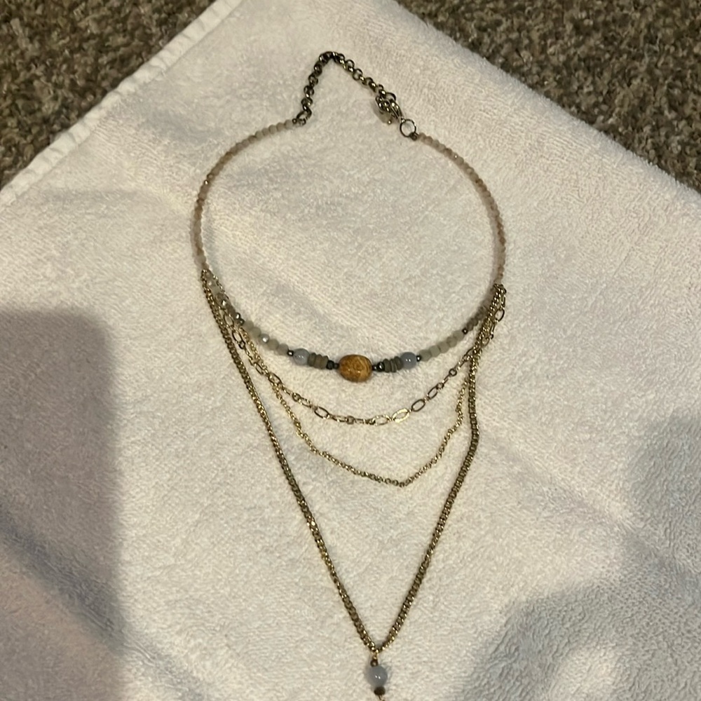 Tiered Necklace (white towel not included)
